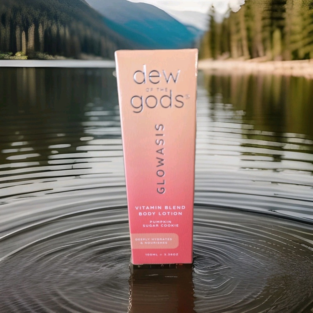 Dew of the Gods Glowasis Body Lotion Pumpkin Sugar Cookie 3.38 oz Full Size NIB